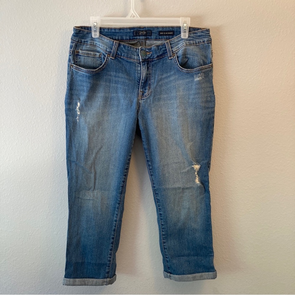 Jessica Simpson “Roe-Clam Digger” Cropped Jeans 14W